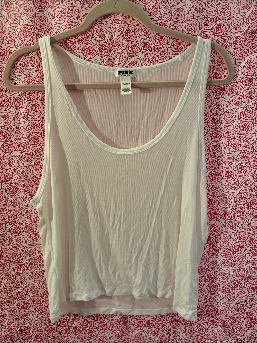 3/$15 PINK Victoria's Secret Light Pink Scoop Tank Top